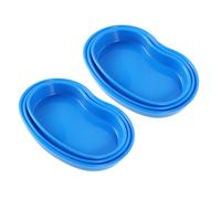 WOONEKY 6pcs Pill Dispensing Tray Kidney Shaped Plastic Pill Organizer with Six Interchangeable Medication Trays for Nurses and Healthcare Workers, Easy to Maneuver in Dynamic Environments