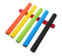 WOONEKY 6pcs Relay Baton with Cushioned Sponge Grip Anti-slip Ergonomic Track Race Sticks for School Sports Outdoor Activities and Team Competitions