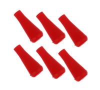 WOONEKY 6Pcs Rubber Arrowhead Tips for Archery Durable Blunt Replacement Arrowheads Easy Install Safe for Target Practice Compatible with Long Bows and Play Arrows Red Color Design