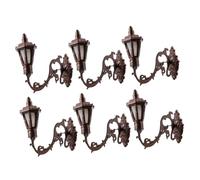 WOONEKY 6pcs Scale Model Decorative Lighting for DIY Houses and Sand Table Scenes Compact and Easy to Install