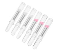 WOONEKY 6Pcs Silicone Eye Makeup Brush Eyebrow Eyeshadow Applicator Tool with Transparent Caps for Precision Makeup Application and Face Care Durable Easy to Use