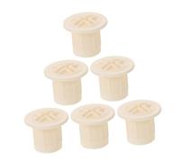 WOONEKY 6pcs Slide Fixing Screw Caps White Plastic Covers Inner Diameter Childrens Slide Reinforcement for Safety Stability Accessories
