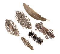WOONEKY 6pcs Vintage Hairpin Girls Hair Accessories Festival Hair Clips for Women Ladies European Style Hairpins