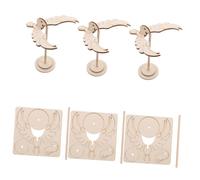 WOONEKY 6pcs Wooden Balance Bird Diy Kit Engaging Stem Toy for Boy Girl to Enhance Motor Skills Creativity and Teamwork Fun Balancing Gravity Physics Game for All Ages
