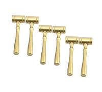 WOONEKY 6Pcs Wooden Courtroom Gavel Plaything for Creative Role Play for Boys for Dress Up Halloween Costumes and Educational Fun