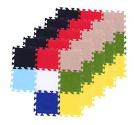 WOONEKY 72pcs Mini Floor Mats for Miniature House Decor Color Mixed Style Non Woven Puzzle Craft Rugs for Micro Landscaping Dollhouse Accessories Soft Textured Miniature Rugs