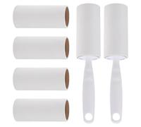 WOONEKY 8pcs Compact Lint Rollers Refill for Travel Portable Dog Hair Remover Roller Reusable Lint for Furniture and Car Interior