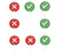 WOONEKY 8Pcs Double-Sided True/False Voting Paddles for Classroom, Answer Boards for School Supplies and Teacher Engagement in Classroom Activities