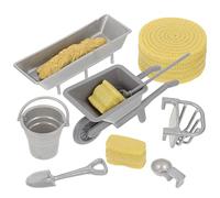 WOONEKY 8pcs Farm Tools Toys Miniature Farm Accessories Playset Educational Plaything for Boys and Girls Landscaping and Dollhouse Miniatures