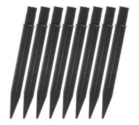 WOONEKY 8pcs Ground Lawn Lamp Stakes Plastic Replacement Spikes | Black Plastic Build, Wind Resistant and Rust Resistant, Easy Ground Insertion for Outdoor Yard Light