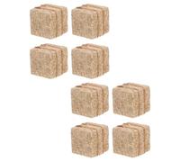 WOONEKY 8PCS Mini Haystack Models Stackable Faux Straw Bales for DIY Farm Scene Building Autumn Harvest Table Decor Christmas Dollhouse Western Party Accessories
