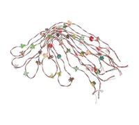 WOONEKY 8pcs Miniature Dollhouse Christmas Garland Lightweight Tiny Wreath Ornaments for Mini Tree Decorations and Dollhouse Holiday Party Accessories