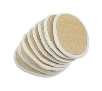 WOONEKY 8pcs Natural Loofah Sponge Dish Washing Scrubber Soft Multipurpose Kitchen and Bathroom Cleaning Pads Household Brush for Delicate Surfaces