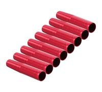 WOONEKY 8pcs Red Aluminum Arrow Inserts for 8mm Shafts Universal Threaded Arrow Tips Replacement for Archery Practice and Repair Accessories