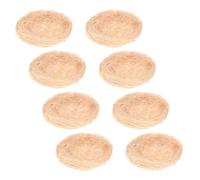 WOONEKY 8pcs Simulated Bird Nest Decorations Natural Material Bird Nest Ornaments for Easter Weddings and Photography Props Realistic Garden Art Craft Accessories
