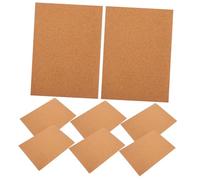WOONEKY 8pcs Thick Self-Adhesive Cork Sheets Natural Insulation Backing for DIY Crafts Coasters Wall Decoration Wedding Party Supplies