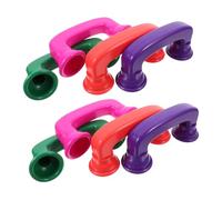 WOONEKY 8pcs Whisper Phone Multicolor Plastic Auditory Feedback Speech Therapy Educational Phones for Classroom Group Learning Development
