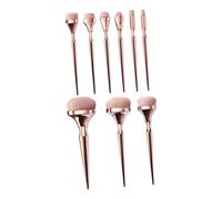 WOONEKY 9pcs Makeup Brush Professional Makeup Tool for Women Foundation Powder Eye Shadow Blusher for Travel