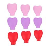 WOONEKY 9pcs Makeup Brush Protector Covers Silicone Brush Sleeves and Lost for Travel and Outdoor Use Includes and Covers