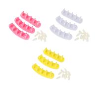 WOONEKY 9pcs Nail Art Display Rack Manicure Practice Stand for False Nails for Salon and Home Use and Elegant Design for Professionals and Personal Crafting