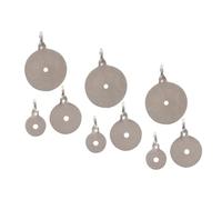 WOONEKY 9pcs Stainless Steel Gong Targets for Shooting Practice Various Metal Plates for Competition and Team Training Precision DIY Target Tree Feedback