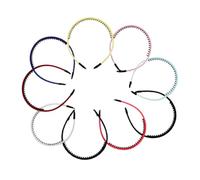 WOONEKY 9pcs Toothed Fabric Hairpins Non-slip Comb Headbands Breathable Lightweight Hair Bands for Women Comfortable Fit