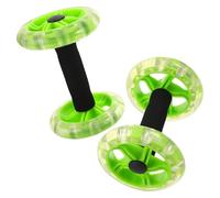 WOONEKY Ab Wheel Roller Core Strengthening Exercise Equipment 1 Pair for Abs and Core Workout with Dual Wheels and Sponge Handles for Home Gym and Living Room Use, Suitable for Men