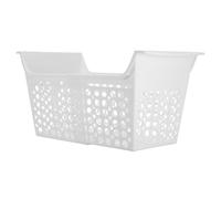 WOONEKY Adjustable Freezer Storage Basket with Drainage Expandable Refrigerator Organizer for Kitchen and Freezers Multipurpose Food Storage Bin