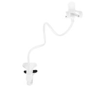 WOONEKY Adjustable Gooseneck Phone Holder Flexible Desk Mount for and Mobile Phones Stable Overhead Clamp Stand with Rotation for Recording and Bed Use Lightweight White Accessory