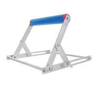 WOONEKY Adjustable Height Woodworking Material Support Stand with Rolling Rollers, Metal Cutting Machine Work Support Bracket for Miter Saw and Table Saw, 55Mm-135Mm Height Range, Suitable