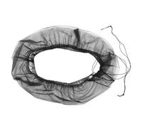 WOONEKY Adjustable Nylon Mesh Birdcage Cover with Elastic Band Breathable Square and Round Cage Catcher for Parakeet and Parrot Easy to Install and Wash Black Protective Netting