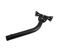 WOONEKY Adjustable Outdoor Tv Antenna Pole Mount Bracket Kit for Roof and Rv Weather Station Pole Adapter with Screws Portable J-Shaped Mounting for Home and Wall Installation Black