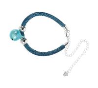 WOONEKY Adjustable Puppy Collar with Bell and Extension Chain for Small Dogs and Cats Comfortable Pet Necklace for Bichon Kitten and Little Animals Stylish Girl Dog Jewelry Accessory