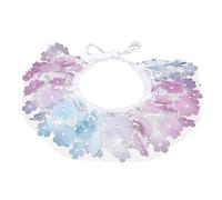WOONEKY Adorable Adjustable Lace Pet Collar with Bow Decoration for Cats and Dogs Durable Lace Neck Scarf Purple for Daily Wear and Special Occasions