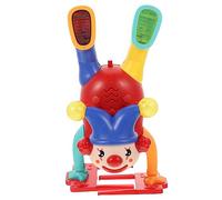 WOONEKY Adorable Clown Shaped for Wear Resistant Interactive Plaything Bright Colors Music for Strengthening Parent Bond Accessory