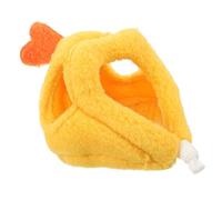 WOONEKY Adorable Hamster Hat for Pets Cute Chick-shaped Cosplay Headgear for Halloween Parties and Photo Shoots Soft and Comfortable Material Lightweight Design for Hamsters