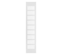 WOONEKY Aluminum Alloy Wardrobe Air Vent Rectangular Mesh Ventilation Cover 80x400mm Matte Finish for Cabinet Furniture Breathable Vent