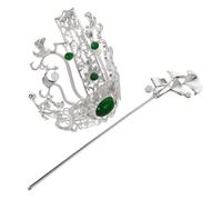 WOONEKY Ancient Style Dragon and Phoenix Hair Crown Vintage Hair Accessories for Men's Hanfu Events