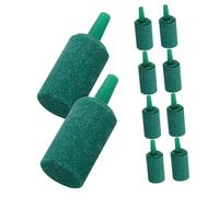 WOONEKY Aquarium Stones 10pcs Cylinder Airstones for Fish Tank Decor Air Stone Bubble Enhancer Oxygen Aerator