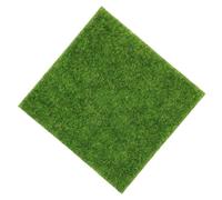 WOONEKY Artificial Moss Mat Faux Grass Turf 15cm X 15cm Simulation Green Turf Decor Realistic Moss for Miniature Gardens and Home Decoration