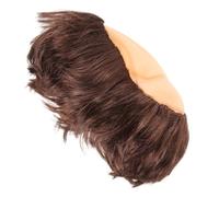 WOONEKY Authentic Bald Monk Wig with Fringe for Halloween Cosplay Party Funny Bald Head Design Versatile Prop for Adult Men S Monk and Stage Events