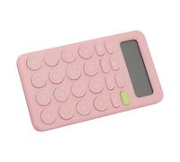 WOONEKY Basic Calculator for Students Candy Color Compact Lightweight Math Tool for School Office Home Use with Clear Display and Body in Pink