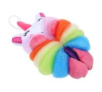 WOONEKY Bath Shower Balls Foam Mesh Sponge, Soft Unicorn Pink Bubble Maker Bath Sponge, Gentle Skin-Friendly Foaming Shower Ball for Bathing