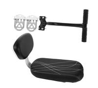 WOONEKY Bike Seat with Backrest Armrest Durable Rear Mounted Bicycle Seat for Family Rides Quick Installation Ergonomic Design for Mountain Bikes