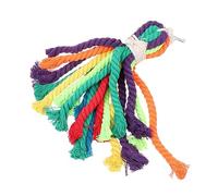 WOONEKY Bird Cotton Rope Chewing for Parrots Funny Hanging Gnawing for Birds Random Color Safe and Practical for Birdcage Fun and Skill Development Random Color
