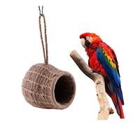 WOONEKY Bird Nest for Pet Birds Hamster Squirrel Safe Material Nest Play Sleep Rope Garden Decor Nesting for Small Animals