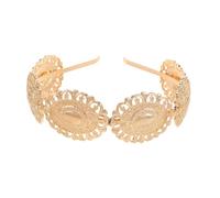 WOONEKY Bohemian Retro Metal Hairband for Women Lightweight Comfortable Oval Headband Vintage Style Hair Crown for Bridal Prom Carnival Accessories