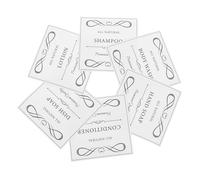 WOONEKY Bottle Labels Stickers 6 Pack Waterproof Bathroom Stickers Self-adhesive for Soap Dispenser Hand Soap Bottle Lotion