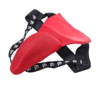 WOONEKY Boxing Groin Protector Red Mesh Mma Equipment Taekwondo Sparring Gear Breathable Athletic Sport Cup for Men and Youth