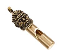 WOONEKY Brass Hiking Whistle Keychain Portable Emergency Survival Outdoor Loud Sound Whistle for Camping Sports and Safety